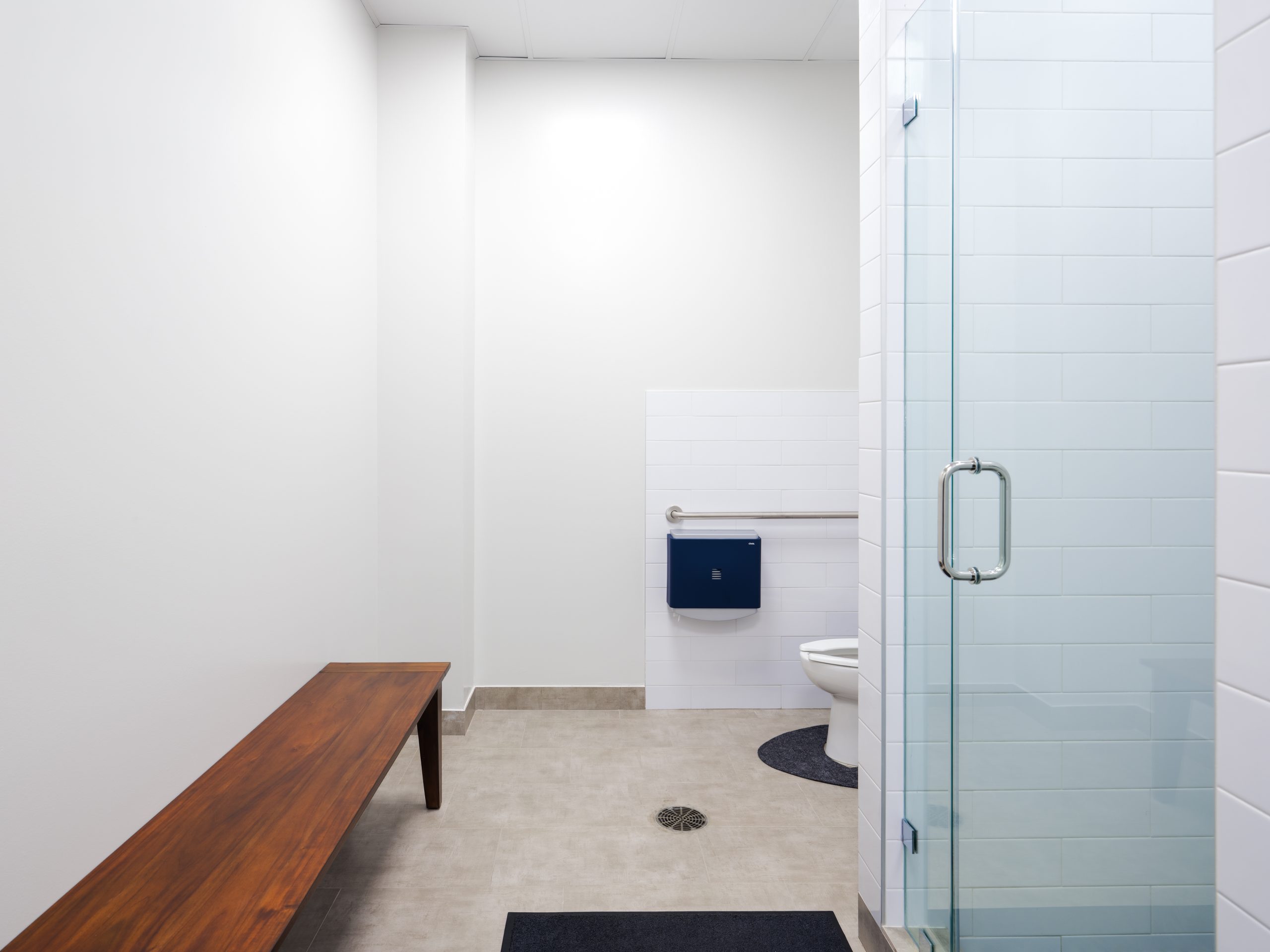 Clean restrooms and showers
